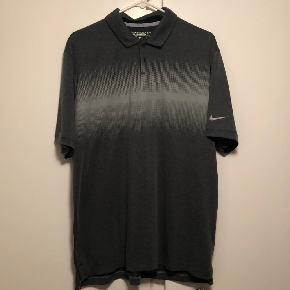 Grey Nike golf polo